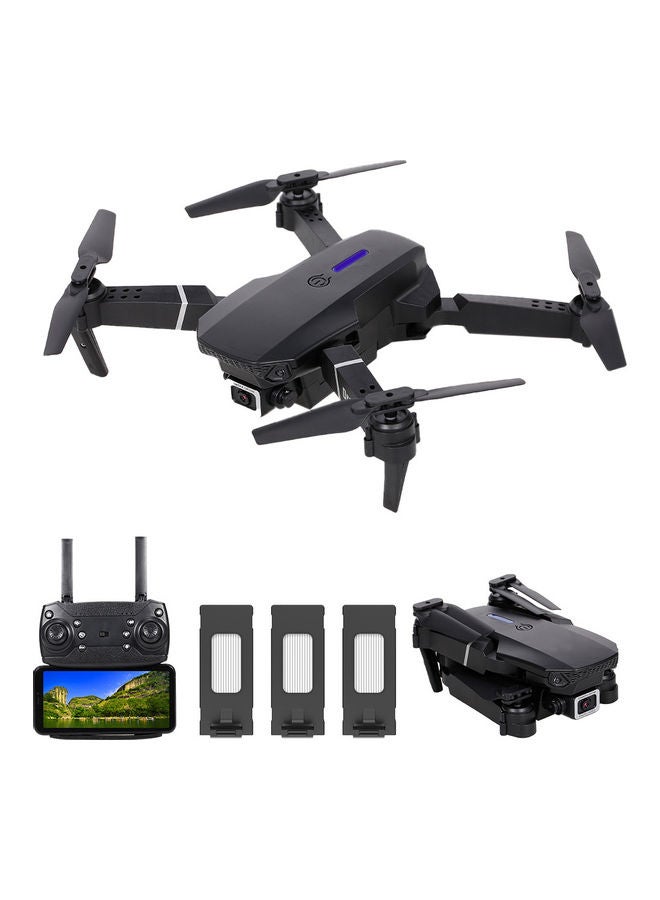 LS-E525 RC Drone with Camera 4K Camera WiFi FPV Drone Headless Mode Altitude Hold Gesture Photo Video Track Flight 3D Filp RC Qudcopter with 3 Batteries Black 21.5*7*18cm LS-E525 RC Drone with Camera 4K Camera WiFi FPV Drone Headless Mode Altitude Hold Gesture Photo Video Track Flight 3D Filp RC Qudcopter with 3 Batteries Black 21.5*7*18cm